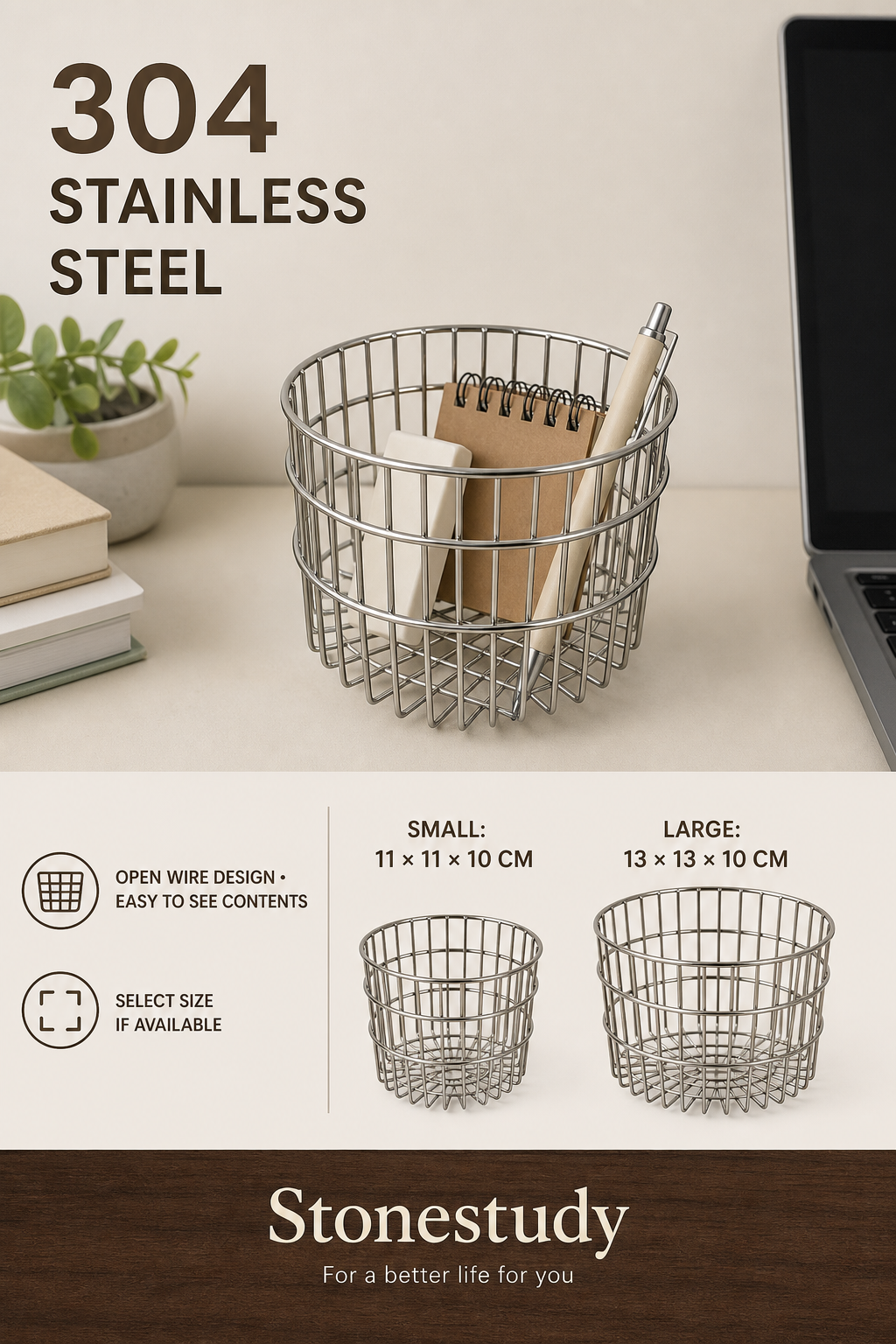 round wire basket size comparison