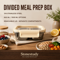 316 stainless steel divided meal prep box