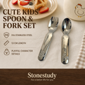 316 stainless kids spoon and fork set
