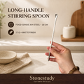 Matte Stainless Steel Stirring Spoon — main product image