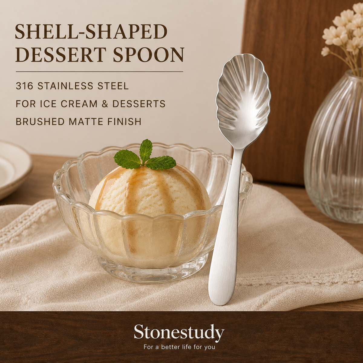 316 shell-shaped dessert spoon hero
