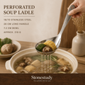18/10 perforated soup ladle hero