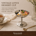 304 stainless vintage lotus dessert cup hero