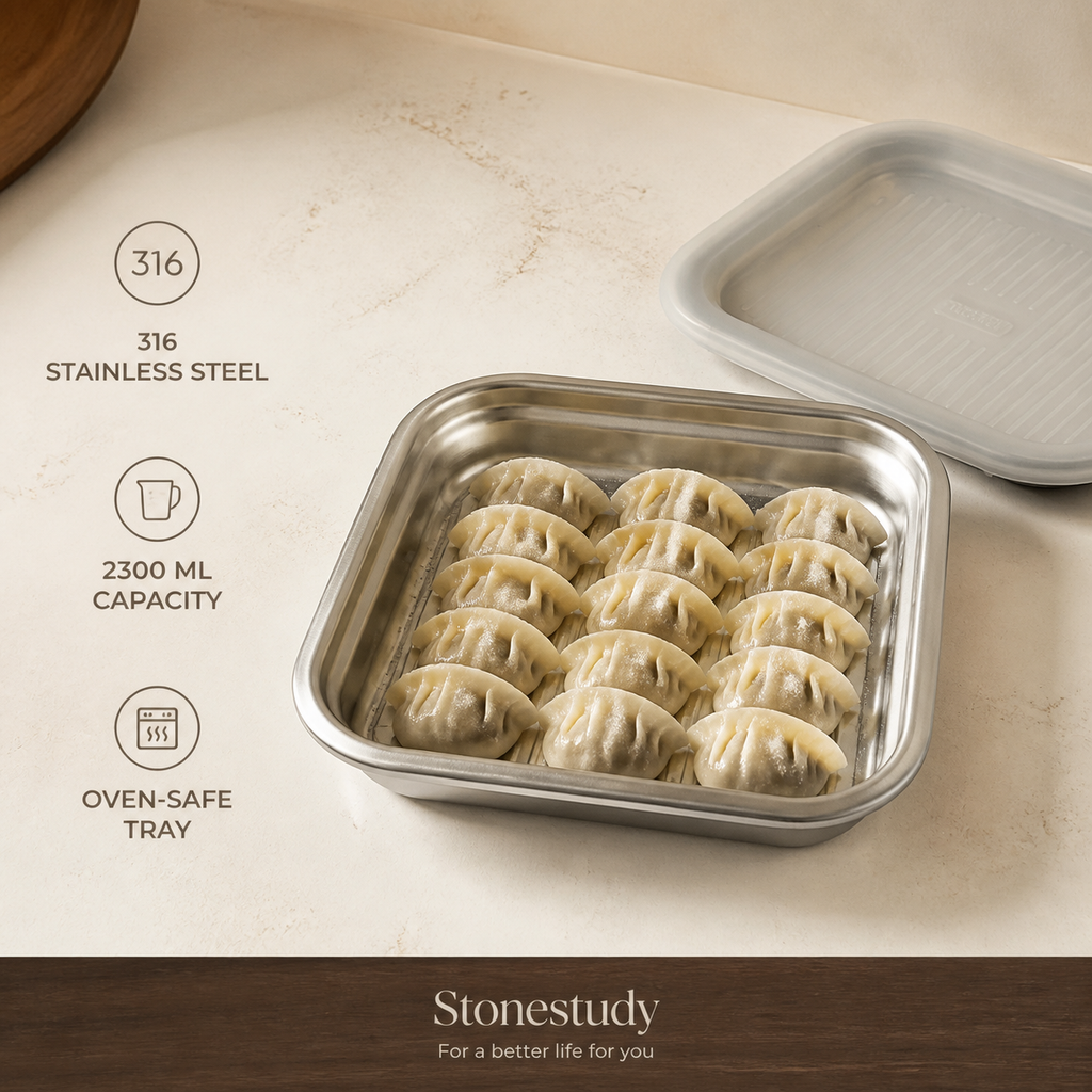316 stainless steel food storage tray hero