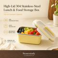 High-lid 304 stainless steel lunch box
