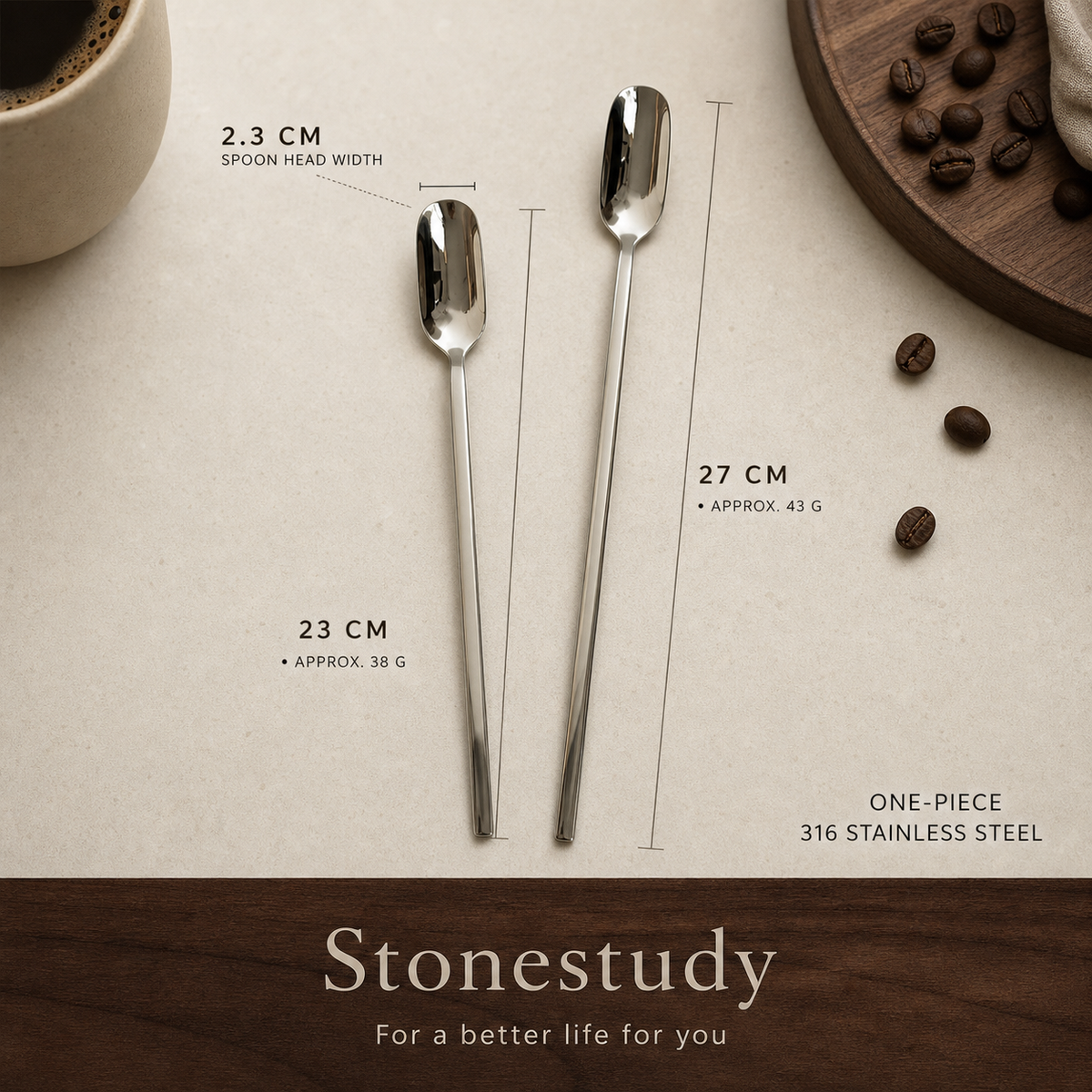 Jam spoon lengths, weight and head width