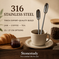 316 stainless steel long-handled jam spoon